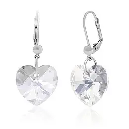 Серьги KOBI Heart со Swarovski 14 мм (7440-0954-06)