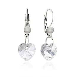 Серьги KOBI Heart Small 10*10 мм со Swarovski (7440-0129-02-32)
