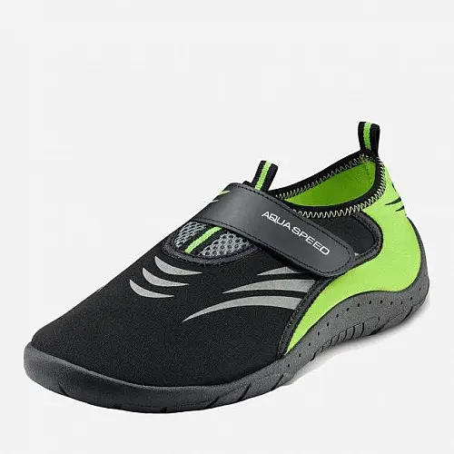 Аквашузы Aqua Speed AQUA SHOE MODEL 27A 7605 чорний сірий флуоресцентний жовтий 45 642-27A 45