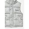Утеплений жилет для дівчинки No Brand 128 см Сірий ЦБ-00242788 (SKT000965774)