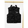 Утеплений жилет для дівчинки No Brand 128 см Чорний ЦБ-00242789 (SKT000965779)