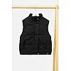 Утеплений жилет для дівчинки No Brand 104 см Чорний ЦБ-00242848 (SKT000965929)