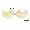 Бюстгальтер-невидимка Lesko Fly Bra G00D88 B з ефектом Рush Up Бежевий (12352-76120)