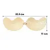 Бюстгальтер-невидимка Lesko Fly Bra G00D88 C з ефектом Рush Up Бежевий (12352-76121)