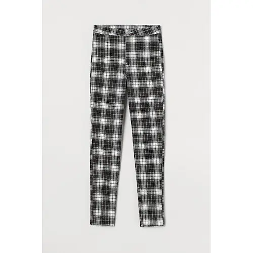 Джеггинсы женские H&M 8977303 38 бело-черный (2030000214310)