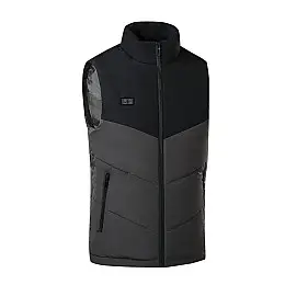 Жилетка з підігрівом Lesko 2208 4XL Чорно-Сіра