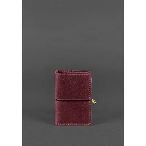 Женский кожаный кард-кейс 7.0 бордовый Crazy Horse BlankNote