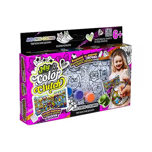 Пенал разрисовка Danko Toys CCL-01 My color Clutch Совы