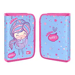 Пенал твердый YES одинарный с клапаном HP-03 Girls style (533115)
