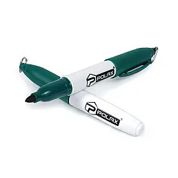 Мини-маркер Polax перманентний будівельний green (49-003з)