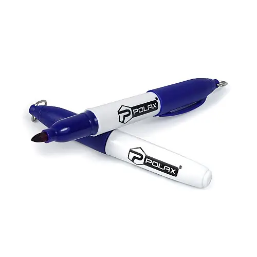 Мини-маркер Polax перманентний будівельний blue (49-003с)