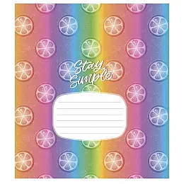 Тетрадь ученическая "Crazy rainbow" Школярик 024-3217L-5 в линию 24 листов