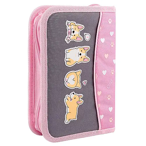 Пенал твердый YES одинарный с клапаном HP-03 I Love Corgi (533580)