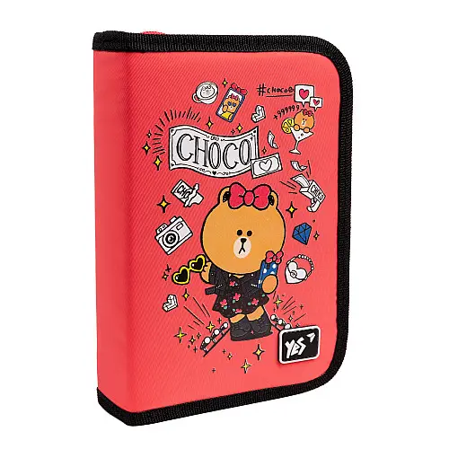 Пенал твердый YES одинарный с клапаном HP-03 Line Friends (533567)