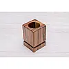 Аксессуар на стол для канцелярских приборов ecoWalnut 75x75x100 мм