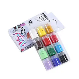 Набір фарб для розпису по тканині Art Rangers Fabric Paint 12 кольорів по 15 мл