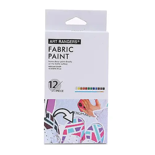 Набір фарб для розпису по тканині Art Rangers Fabric Paint 12 кольорів по 15 мл