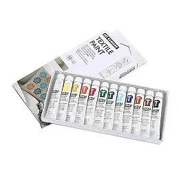 Акрилові фарби для розпису тканини Art Rangers Textile Paint 12 кольорів по 12 мл