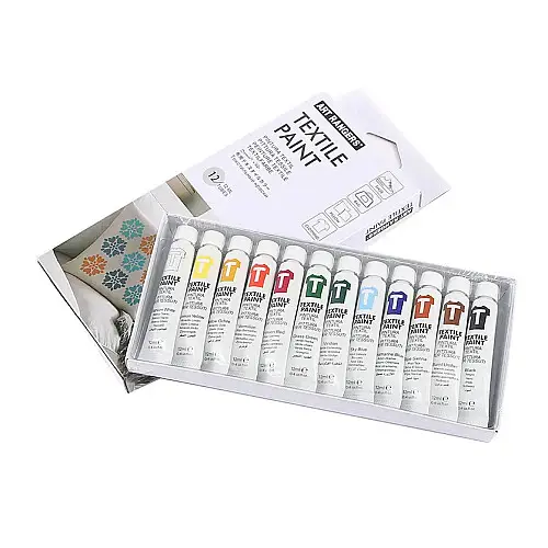 Акрилові фарби для розпису тканини Art Rangers Textile Paint 12 кольорів по 12 мл