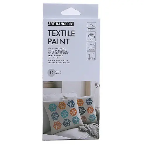 Акрилові фарби для розпису тканини Art Rangers Textile Paint 12 кольорів по 12 мл