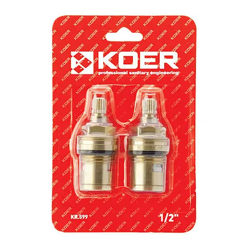 Кранбуксы KOER KR.599 КОМПЛЕКТ (2 шт/БЛИСТЕР) керамика MF-1/2" (AC0528)