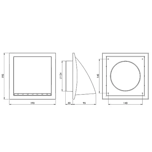 Витяжний ковпак EUROPLAST ND12FVP