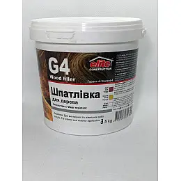 Шпатлівка по дереву високопрочна Elite Construction Гарант-4 3.5 кг Біла