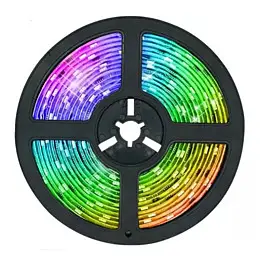 Светодиодная лента RIAS 5050 LED RGB в бухте 5м разноцветная 5V USB Bluetooth (4_00561)