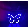 Настінний неоновий світильник нічник Angel Метелик Butterfly синій