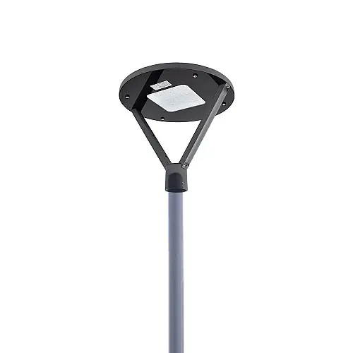 Комплект светильник светодиодный парковый Lightwell LW-GL-50FT и столб парковый серый 4 м