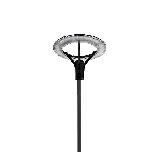 Комплект светильник светодиодный парковый Lightwell LW-GL-50S и столб парковый черный 4 м