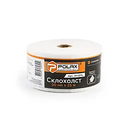 Стеклохолст Polax армований 50 мм х 25 м (101-076)