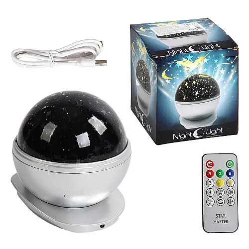 Ночник Yufeng Night Light USB 13х13х14 см Сірий (147728)