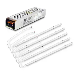 Комплект світильників LED FARADAY Electronics 5 шт і Блок живлення BGL1-12V120W