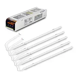 Комплект світильників LED FARADAY Electronics 5 шт і Блок живлення Full Energy BGL1-12V120W