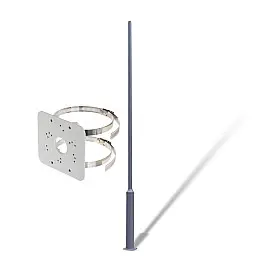 Комплект Столб парковый Lightwell 4м серый и Кронштейн для установки на столб Dahua PFA152-E