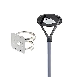 Комплект светильник светодиодный парковый Lightwell LW-GL-50FT/столб парковый серый 4м/кронштейн Dahua PFA152-E