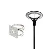 Комплект светильник светодиодный парковый Lightwell LW-GL-50S/столб парковый серый 4м/кронштейн Dahua PFA152-E