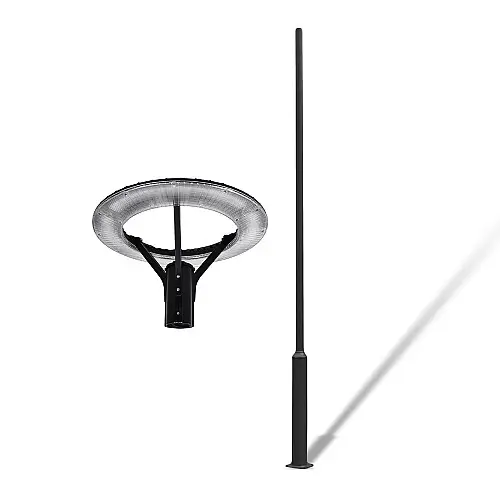Комплект светильник светодиодный парковый Lightwell LW-GL-50S/столб парковый серый 4м/кронштейн Dahua PFA152-E