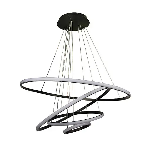 Потолкова LED люстра Sunlight 6026/2+4+6+8 чорний