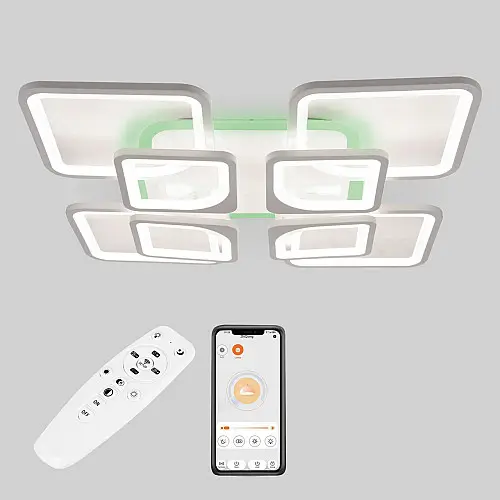 Потолкова LED люстра Sunlight 5631/4+4 R білий
