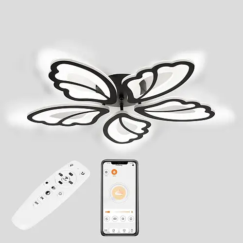 Потолкова LED люстра Sunlight L77045/5 чорний