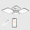 Потолкова LED люстра Sunlight 5631/2+2 хром