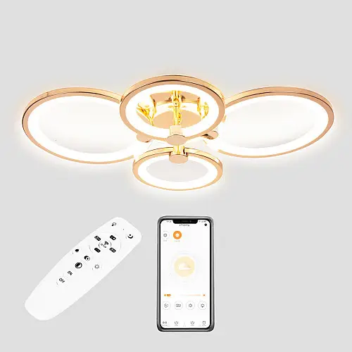 Полочна LED люстра Sunlight 5332/2+2 Gold