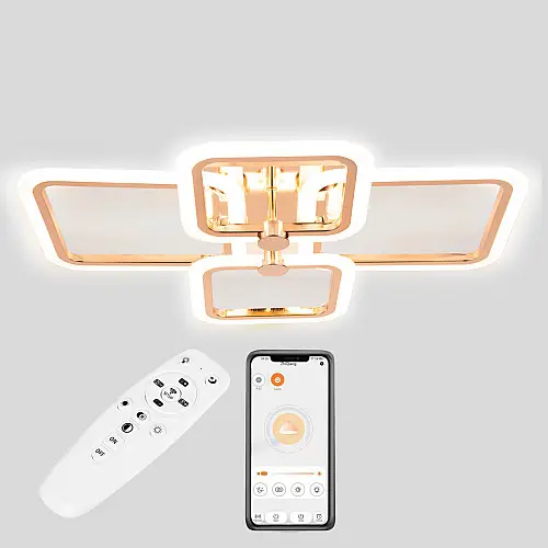 Потолкова LED люстра Sunlight 5667/2+2 Gold