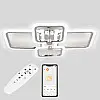 Потолкова LED люстра Sunlight 5667/2+2 хром