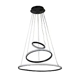 Потолкова LED люстра Sunlight 6026/4+6+8 Чорний