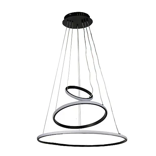 Потолкова LED люстра Sunlight 6026/4+6+8 Чорний