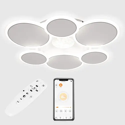 Потолкова люстра LED Sunlight 5890/3+3 Білий