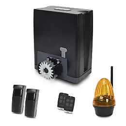Комплект автоматики для откатних воріт GATEXPERT DKC800AC/Лампа сигнальна YS433/Фотоелементи IR15